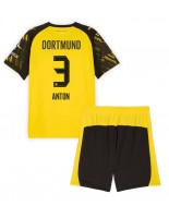 Borussia Dortmund Waldemar Anton #3 Domácí dres pro děti 2025-26 Krátký Rukáv (+ trenýrky)